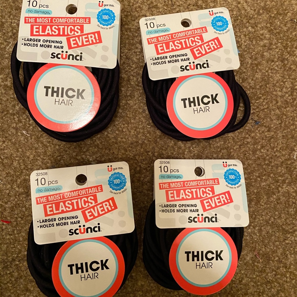 Set of 40 brand new think hair elastics